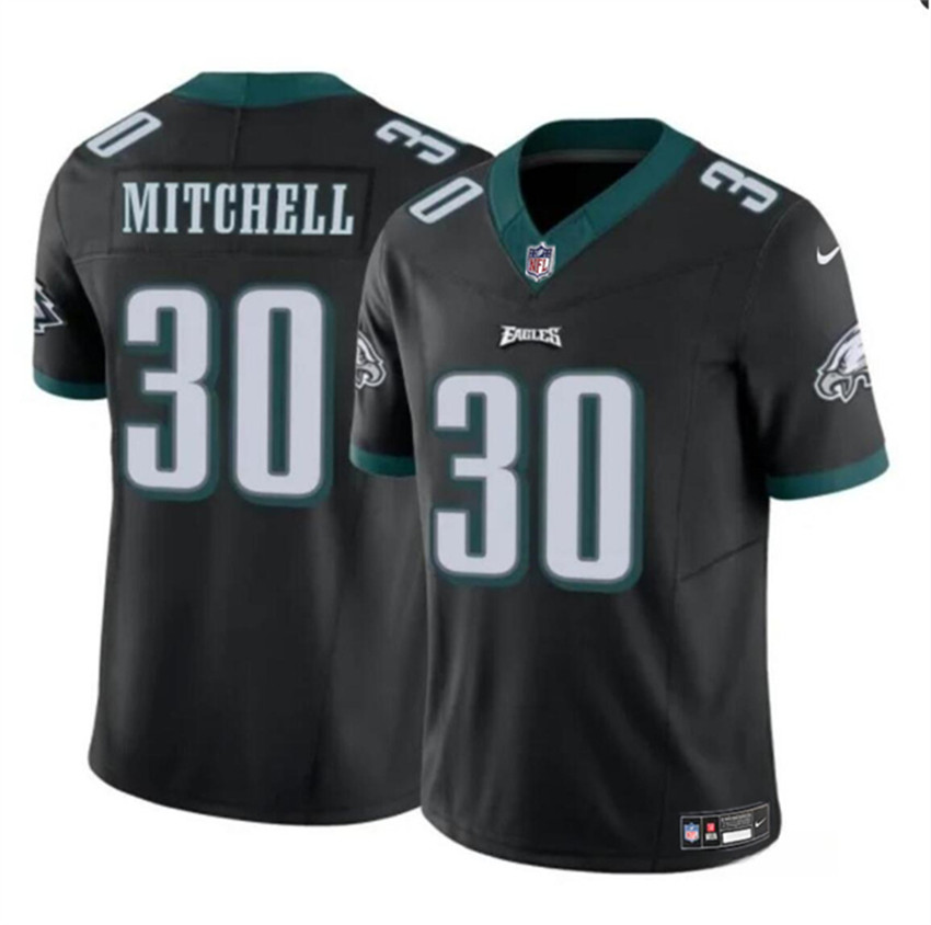 Men's Black Philadelphia Eagles #30 Quinyon Mitchell 2024 Draft F.U.S.E Vapor Untouchable Limited Stitched Football Jersey